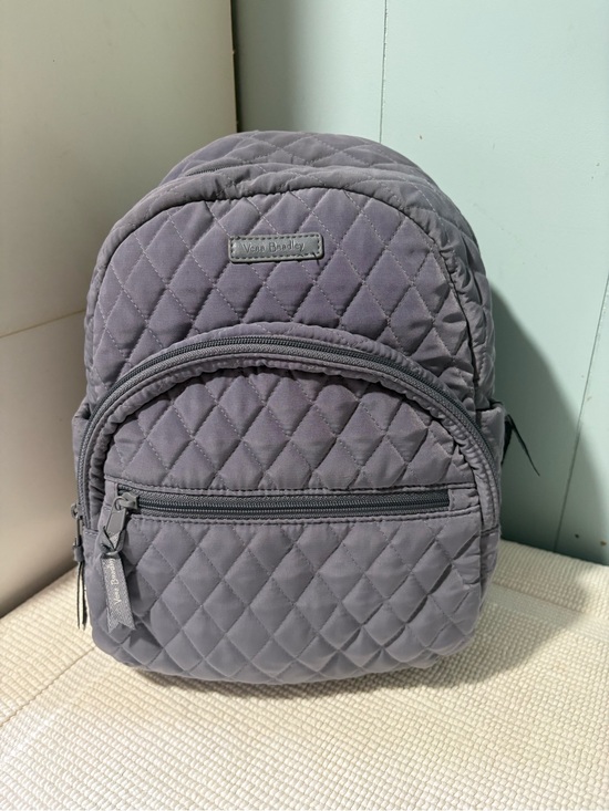Vera Bradley Handbags - Vera Bradley Quilted Mini Backpack in Light Gray